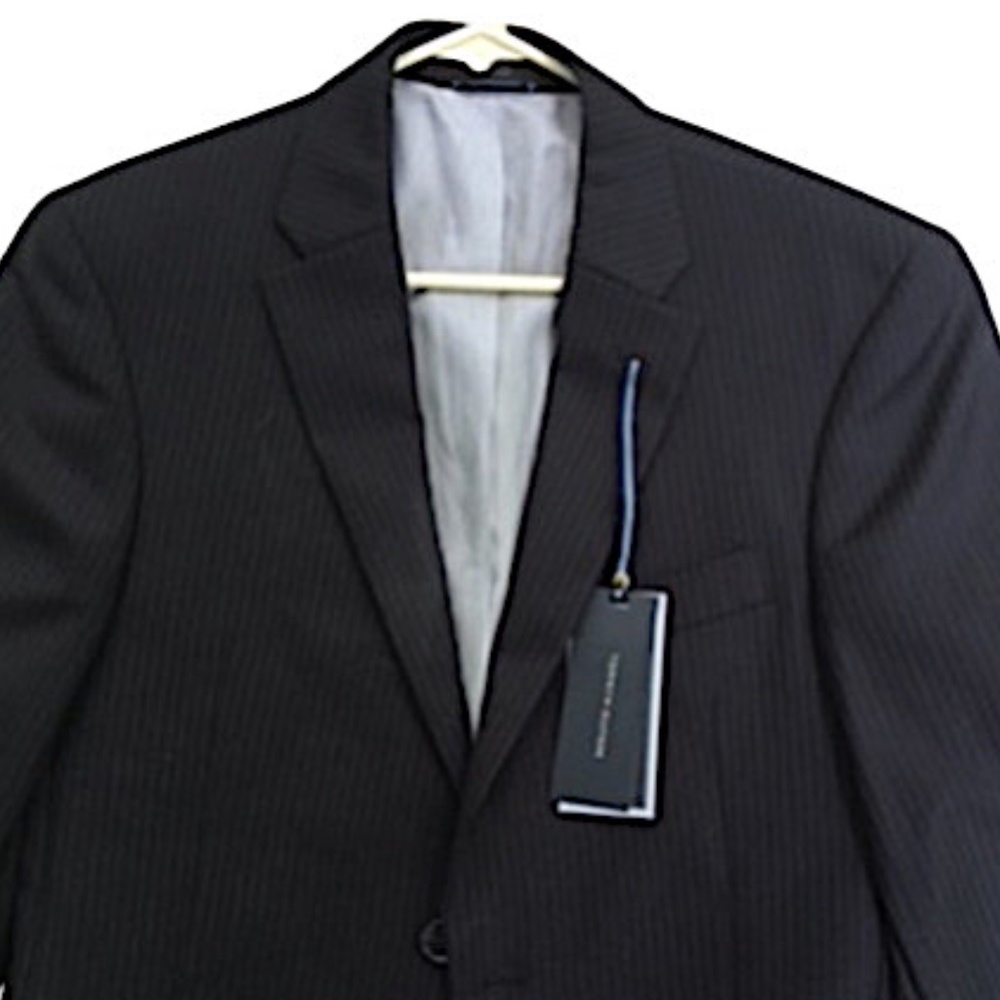 Navy Pinstripe 90% off New with Tags Tommy Hilfiger 2-Button